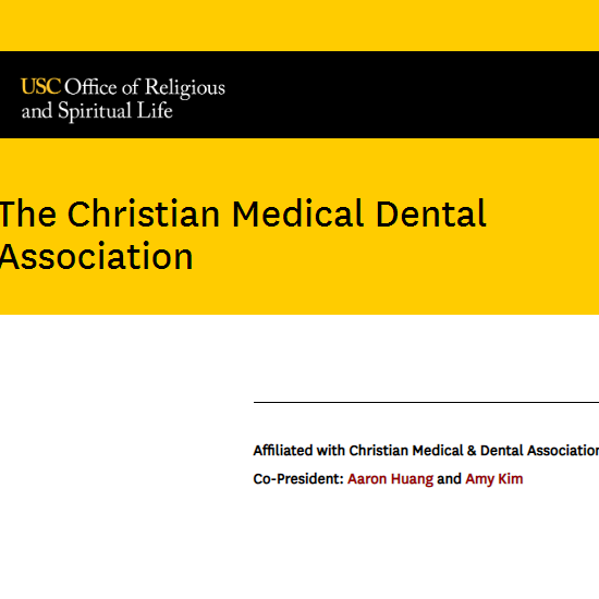 Christian Organization Near Me - USC Christian Medical Dental Association