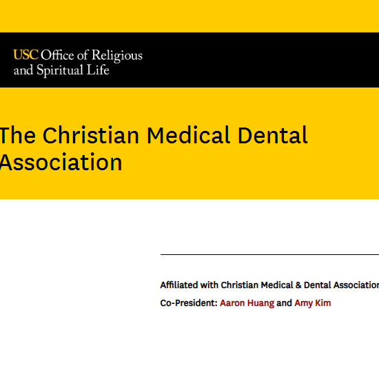 USC Christian Medical Dental Association