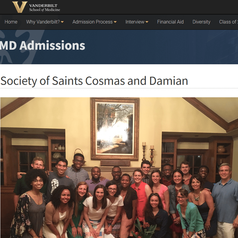 Christian Organization Near Me - Vanderbilt Society of Saints Cosmas & Damian